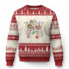 Skeleton Christmas Ugly Christmas Sweater Dead Inside But Jolly AF Xmas Vibe TS02