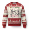 Dancing Skeleton Christmas Ugly Christmas Sweater Tis The Season Retro Boujee Xmas Vibe TS02