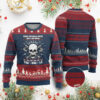 Xmas Viking Valhalla Ugly Christmas Sweater Deck The Halls With Skulls And Bodies TS09