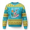 Xmas In Hawaii Ugly Christmas Sweater Mele Kalikimaka Surfing Santa Vintage Hawaiian Christmas TS09