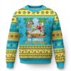 Tropical Xmas Ugly Christmas Sweater No Cookies Just Cocktails Drunk Santa Reindeer TS09