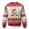 Funny Christmas Is All About Trump Ugly Christmas Sweater TS09