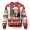 Funny Xmas Trump Ugly Christmas Sweater Grab 'em Trump Hug Reindeer Cat TS09