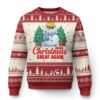 Make Christmas Great Again Ugly Christmas Sweater Funny Trump Snowman Xmas TS09