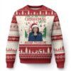 Xmas Kamala 2024 Ugly Christmas Sweater This Is My First Christmas With Madam President TS09