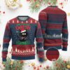 Xmas Harris Walz Ugly Christmas Sweater Funny Santa Cat Mind Your Own Damn Business TS09