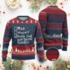 Funny Xmas Ugly Christmas Sweater Nice Naughty Mind Your Own Damn Business TS09