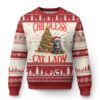 Xmas Childless Cat Lady Ugly Christmas Sweater Funny Cat Christmas Light Tree TS09