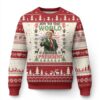 Funny Xmas Trump Ugly Christmas Sweater Joy To The World I'm Your President 2024 TS09