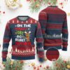 Funny Xmas Ugly Christmas Sweater On The List Of Naughty And I Regret Nothing Reindeer TS09