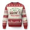 Funny Xmas Ugly Christmas Sweater Wishing You Nothing Butt A Merry Christmas TS09