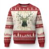 Xmas Hunting Ugly Christmas Sweater Oh Deer Christmas Is Here Hunter TS09