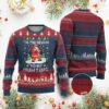 Xmas Hunting Ugly Christmas Sweater Tis The Season To Be Hunting Santa Hunter TS09