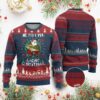 Xmas Fishing Ugly Christmas Sweater We Fish You A Merry Christmas Santa Fisherman TS09