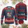 Xmas Fishing Ugly Christmas Sweater Merry Fishmas Fisherman Santa Hat Fish TS09