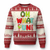 Oh What Fun Xmas Candy Cane Ugly Christmas Sweater TS09