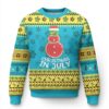 Funny Tropical Xmas Ugly Christmas Sweater Watermelon Summer Snowman TS09