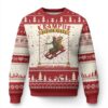 Funny Krampus Sleigh Rides Ugly Christmas Sweater Naughty List Members Only TS09