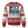 Krampus Is Coming Ugly Christmas Sweater Spooky Christmas Starry Night TS09