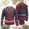 Funny Xmas Ugly Christmas Sweater Forget Santa I Want Krampus TS09