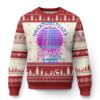 Nakatomi Plaza Christmas Party 1988 Vaporwave Ugly Christmas Sweater TS09