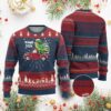 Personalized Dinosaur Christmas Ugly Christmas Sweater Custom Name Merry Rexmas Xmas Pet Dino Trex Red Truck Family TS10