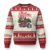 Christmas Motorcycle Santa Ugly Christmas Sweater Funny Motorbike Rider Grandpa Merry Xmas TS10