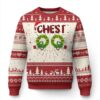 Couples Matching Ugly Christmas Sweater Chest Nuts Funny Couples Chestnuts TS10