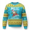 Hawaiian Christmas Ugly Christmas Sweater Mele Kalikimaka Hawaii Surfing Santa Tropical Beach TS10