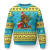 Bigfoot Ugly Christmas Sweater Pineapple Tree Lights Funny Hawaiian Xmas Sasquatch Lovers TS10