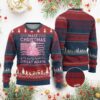 Xmas Trump Pink Ugly Christmas Sweater Funny Santa Trump Make Christmas Great Again Ugly Sweater TS10