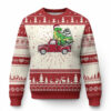 Dinosaur Christmas Tree Ugly Christmas Sweater Merry Rexmas Xmas Pet Dino Trex Red Truck Family TS10