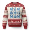 Coquette Bow Ugly Christmas Sweater Cozy Winter Xmas Gift Blue Holiday TS10