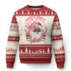 Funny Pink Xmas Retro Black Santa Ugly Christmas Sweater Holly Jolly Vibes TS11