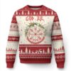 Yule Pagan Ugly Christmas Sweater God Jul Christmas Nordic Vegvisir Wreath TS11