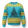 Xmas In Hawaii Ugly Christmas Sweater Mele Kalikimaka Christmas Tree Kakau Tattoo TS11