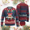 Funny Xmas Ugly Christmas Sweater I Go Down All Night Santa Chimney TS11