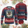 God Jul Ugly Christmas Sweater Yule Goat Xmas Wreath Winter Solstice TS11