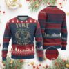 Yule Never Guess Where Xmas Come From Ugly Christmas Sweater Pentagram Circle TS11