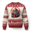 Funny Xmas Hail Santa Ugly Christmas Sweater Sleigher Heavy Metal TS11