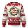 Xmas In Mexico Ugly Christmas Sweater Feliz Navidad Xmas Wreath TS11