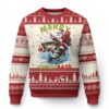 Funny Xmas Fishing Ugly Christmas Sweater Merry Christbass Santa Xmas Tree TS11