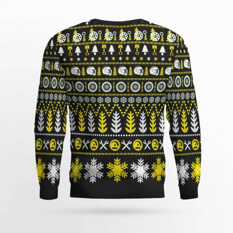 Braaap Moto Ugly Christmas Sweater (Yellow Version)