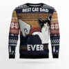 Best Cat Dad Ever Ugly Christmas Sweater