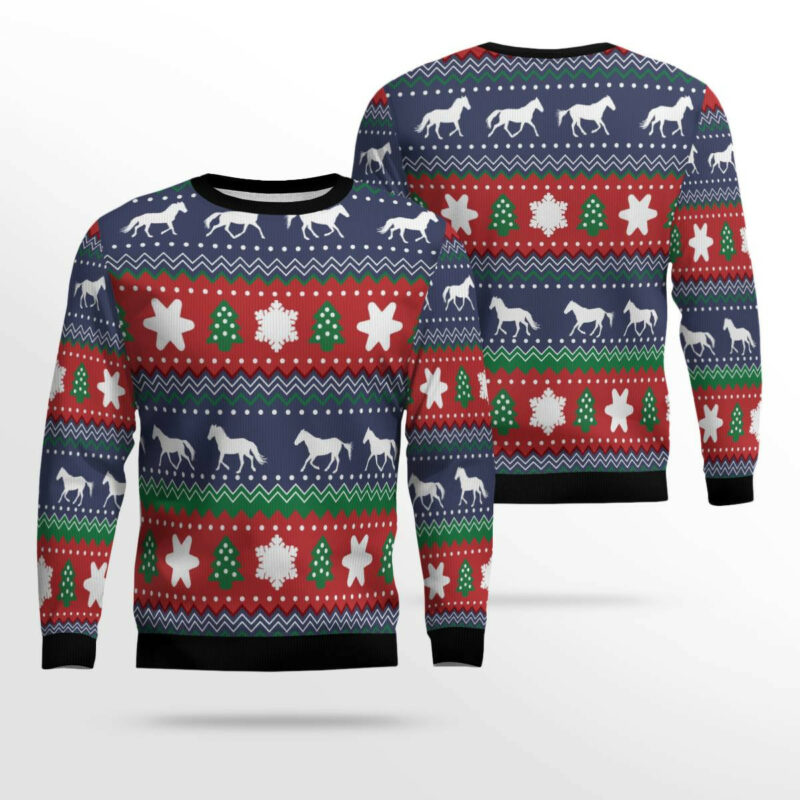 Amazing Horses Ugly Christmas Sweater