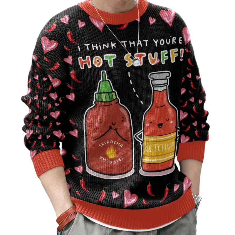 "You Are Hot Stuff" Valentine Funny Sweater