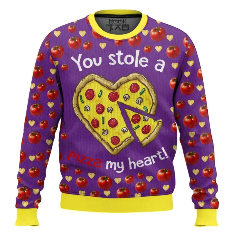 "You Stole a Pizza My Heart" Valentine Funny Sweater