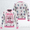 ''Double-Trouble'' Couple Funny Valentine Sweater