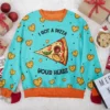 ''Pizza My Heart'' Couple funny Valentine Sweater