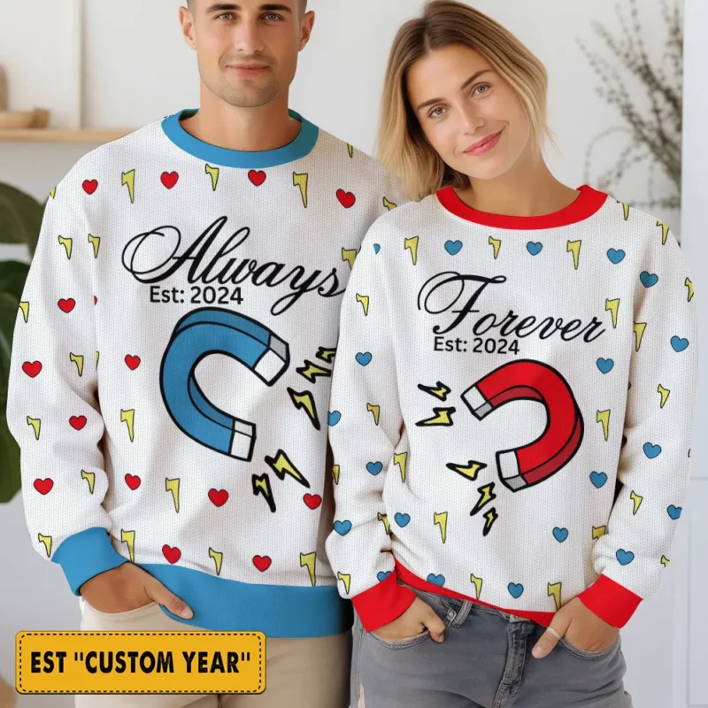 Personalized Couple funny Valentine Sweater